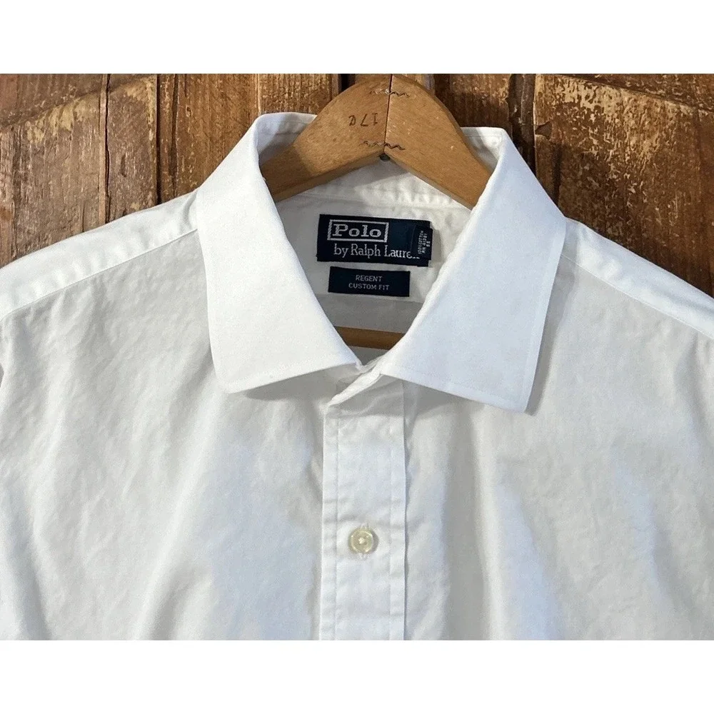 Mens Polo Ralph Lauren Regent Custom Fit L/S Dress Shirt XXL 18 36/37